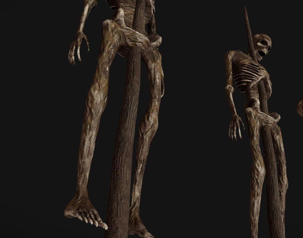 Corpse 01 Low-poly 3D model_3