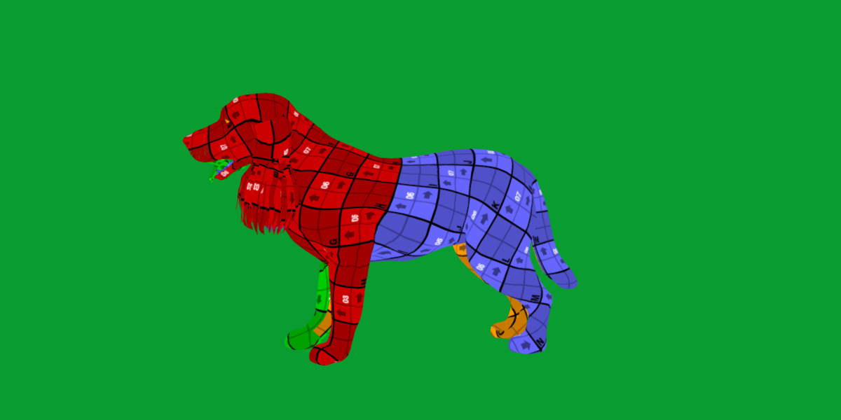 English Cocker Spaniel Dog Low-poly 3D model_20