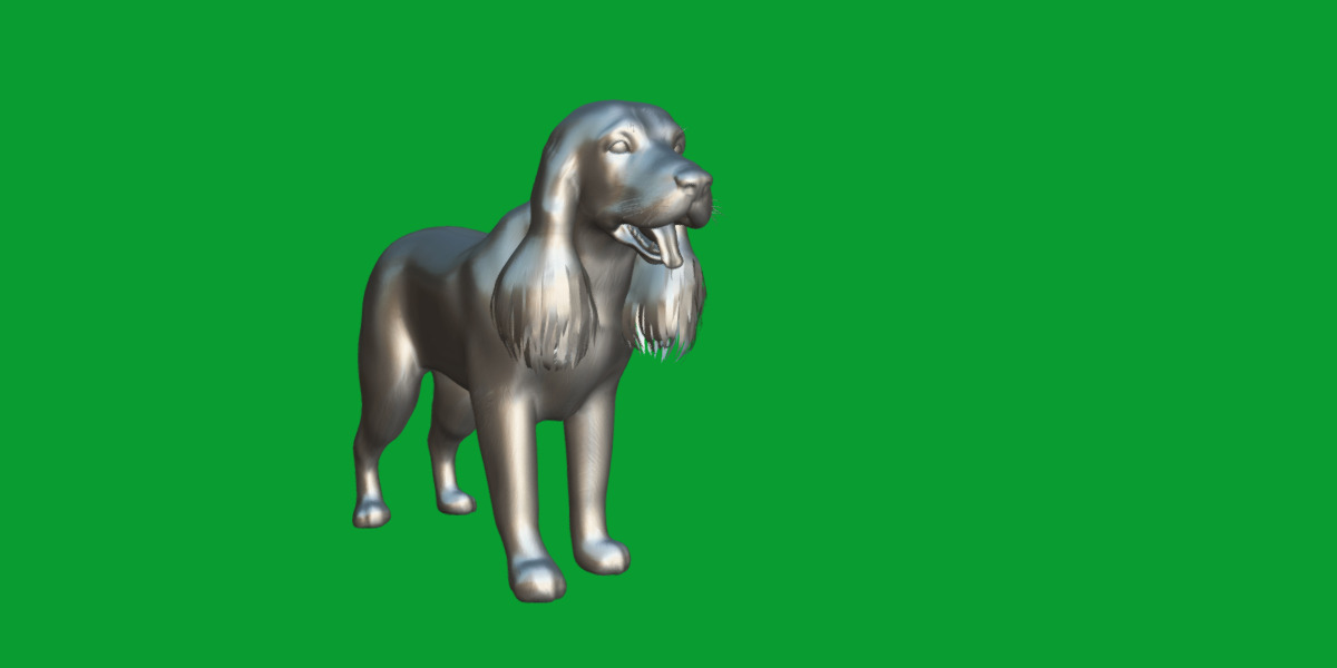 English Cocker Spaniel Dog Low-poly 3D model_12