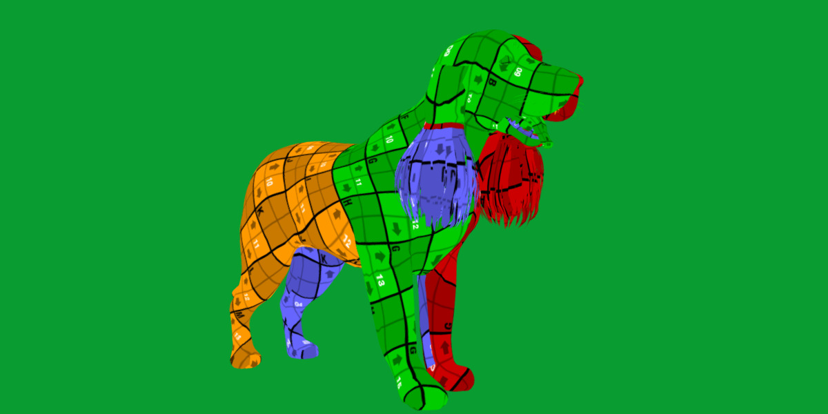 English Cocker Spaniel Dog Low-poly 3D model_21