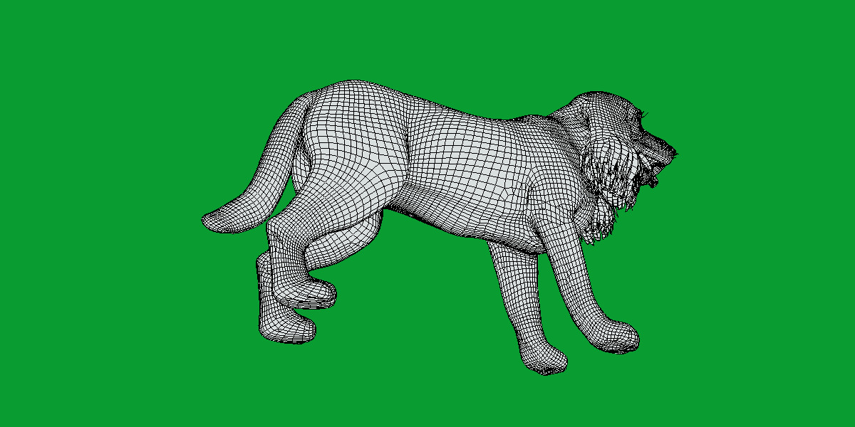 English Cocker Spaniel Dog Low-poly 3D model_16