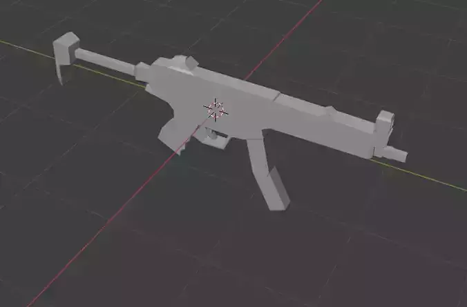 Low Poly SMG