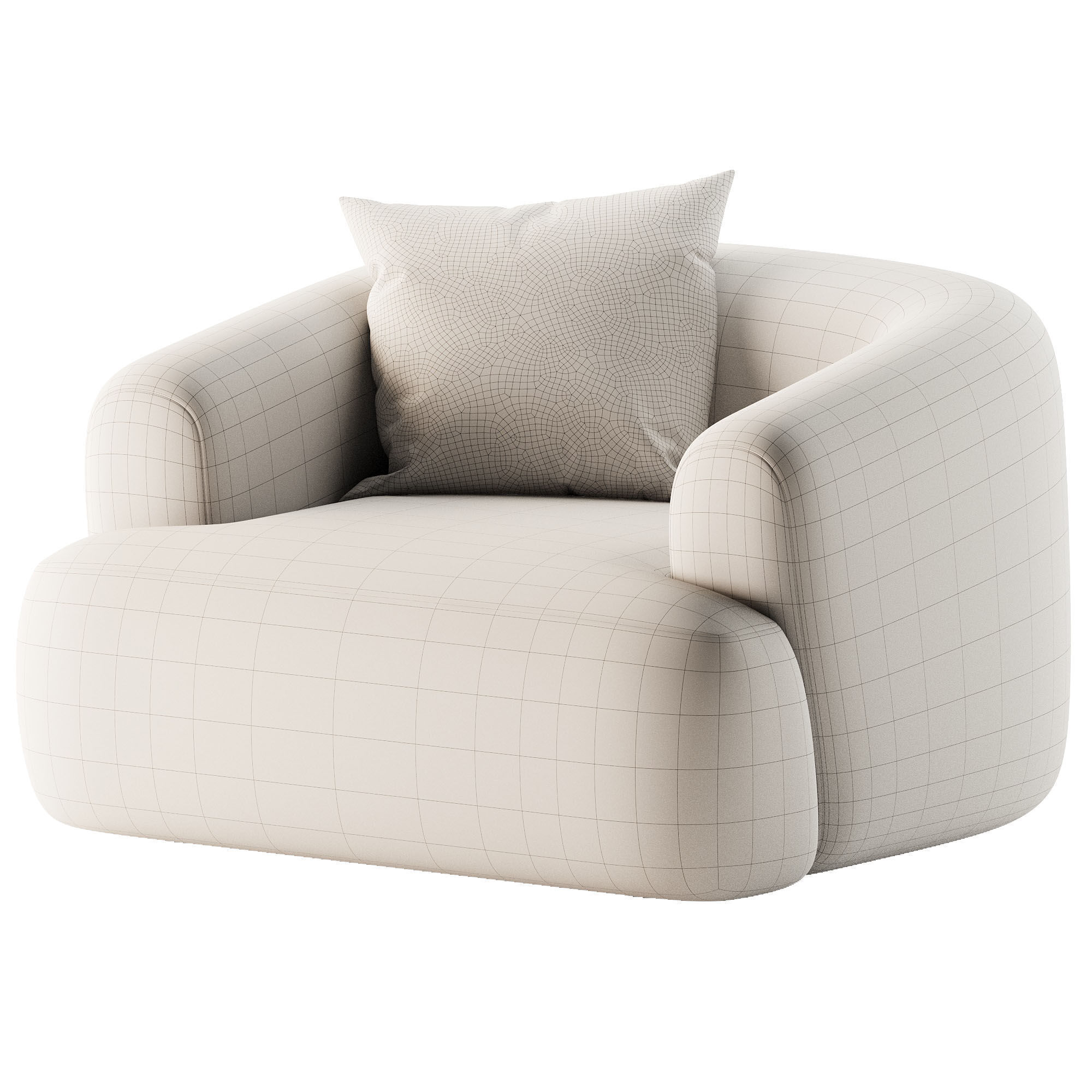  Sillon Sofia Armchair by Westwing 3D model_2