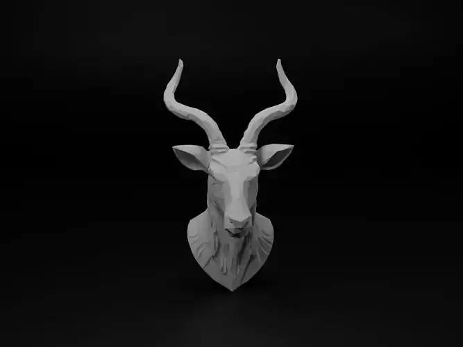 Antelope Animal Low Poly