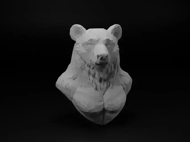 Bear Animal Low Poly