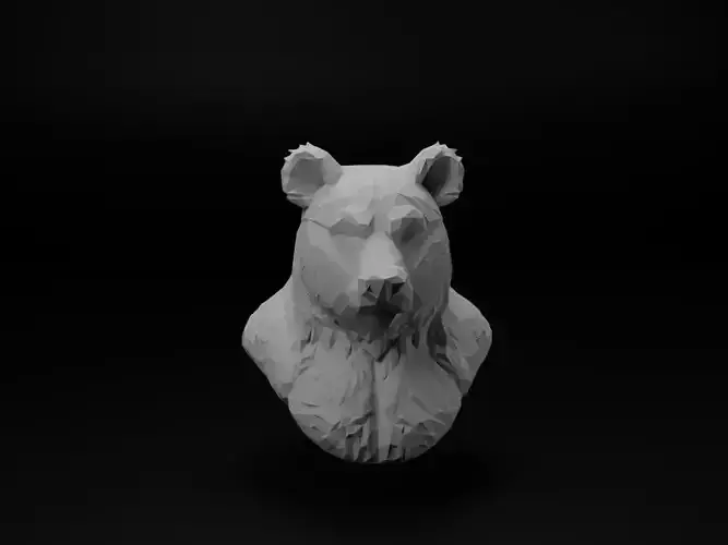 Bear Animal Low Poly