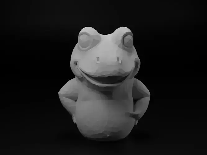 Frog Animal Low Poly