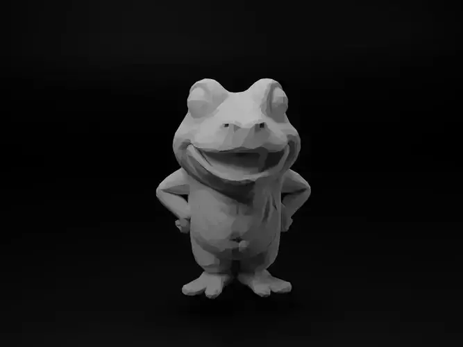 Frog Animal Low Poly