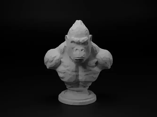Gorilla Animal Low Poly