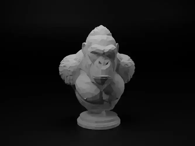Gorilla Animal Low Poly