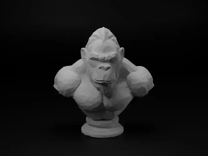 Gorilla Animal Low Poly