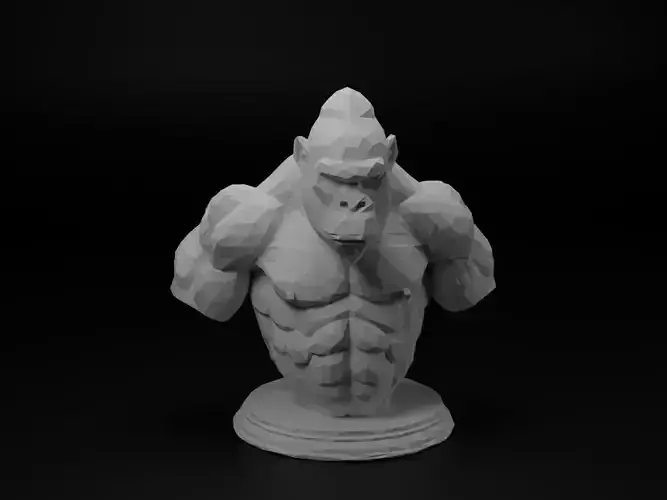 Gorilla Animal Low Poly