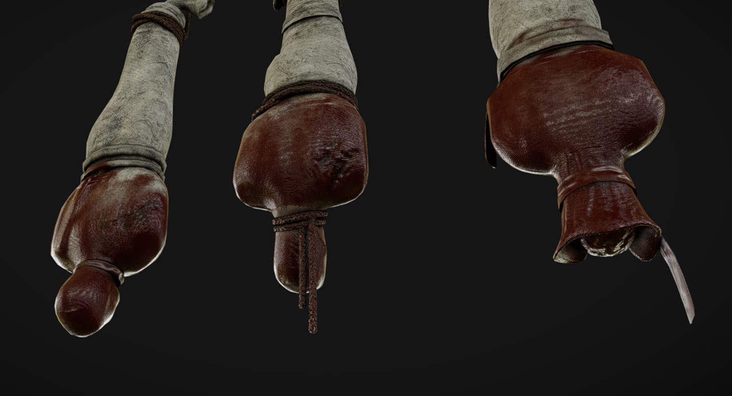 Corpse 03 Low-poly 3D model_4