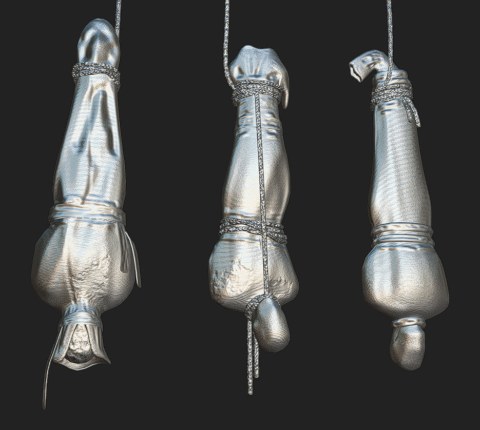 Corpse 03 Low-poly 3D model_6