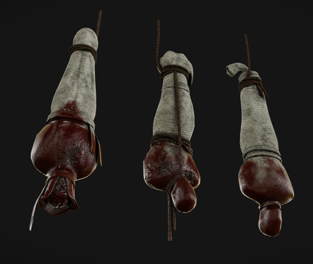 Corpse 03 Low-poly 3D model_1