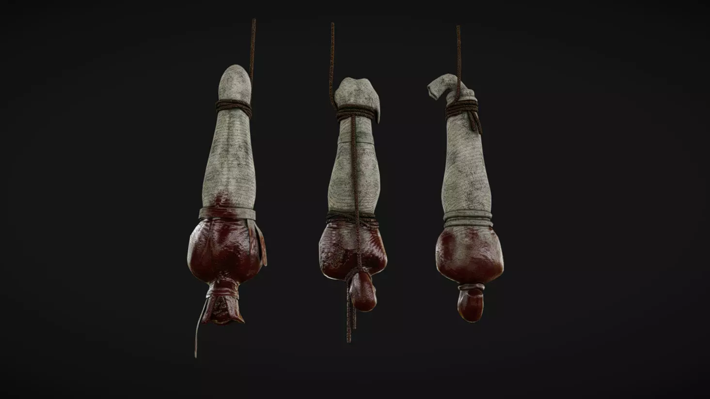 Corpse 03 Low-poly 3D model_0