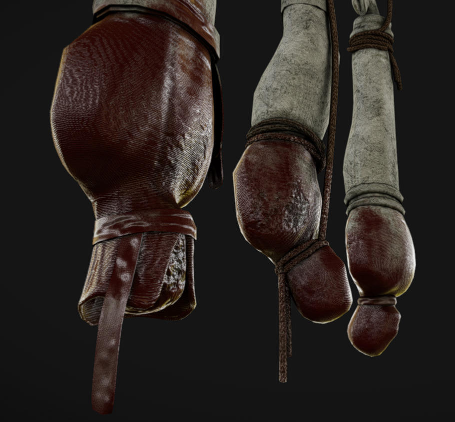 Corpse 03 Low-poly 3D model_5