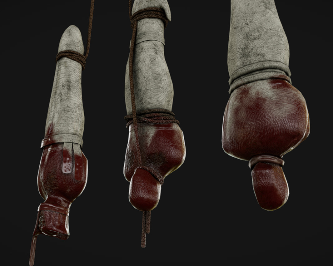 Corpse 03 Low-poly 3D model_2