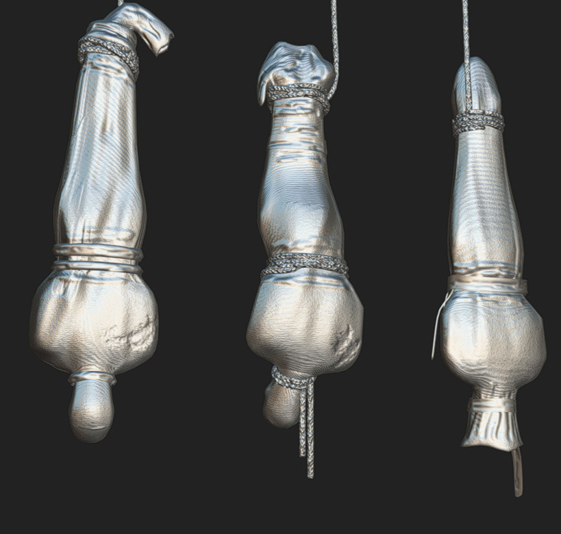 Corpse 03 Low-poly 3D model_7