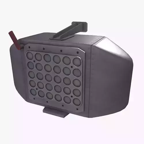 Helicopter Flares Dispenser Low-poly 3D model