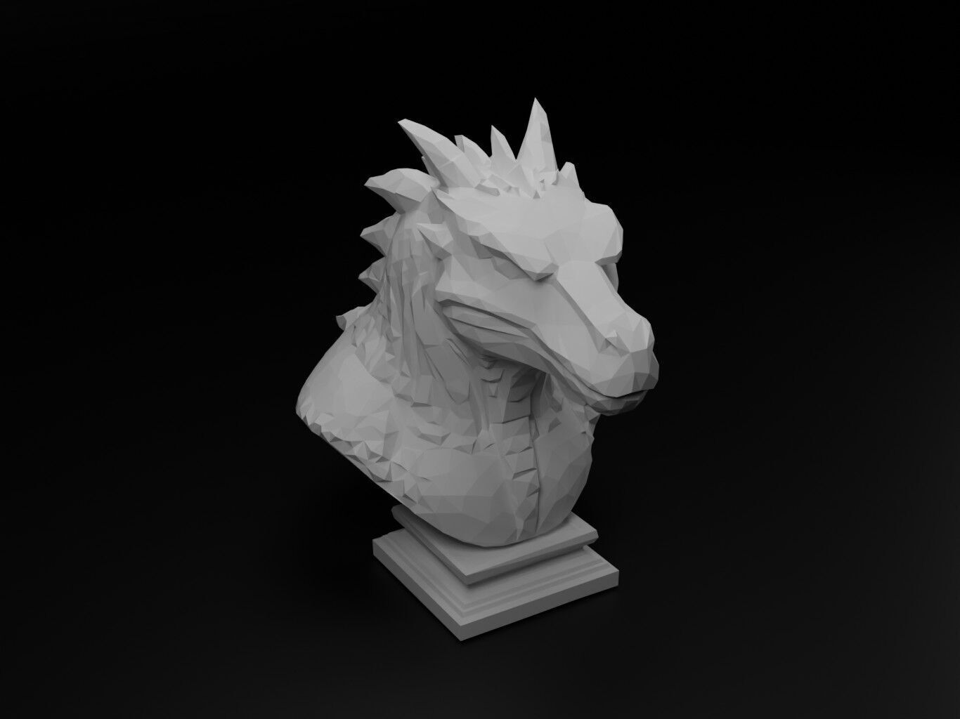 Komodo Dragon Animal Low Poly 3D print model_1