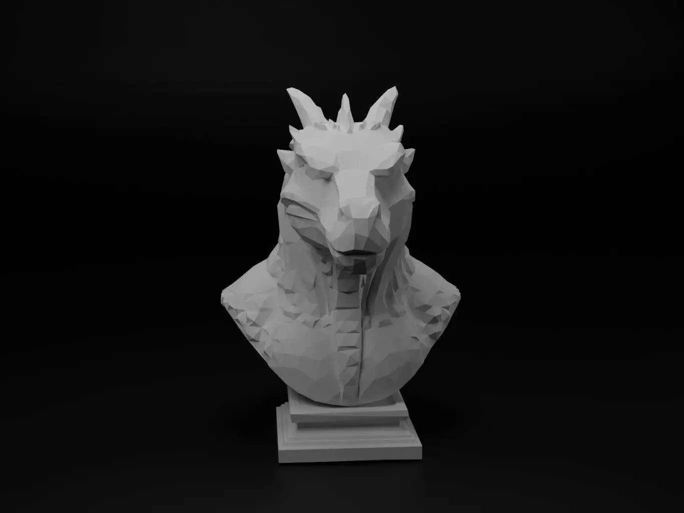 Komodo Dragon Animal Low Poly 3D print model_0