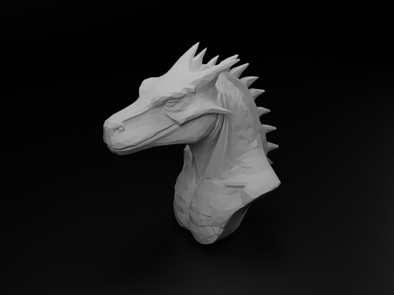 Komodo Dragon Animal Low Poly 3D print model_1