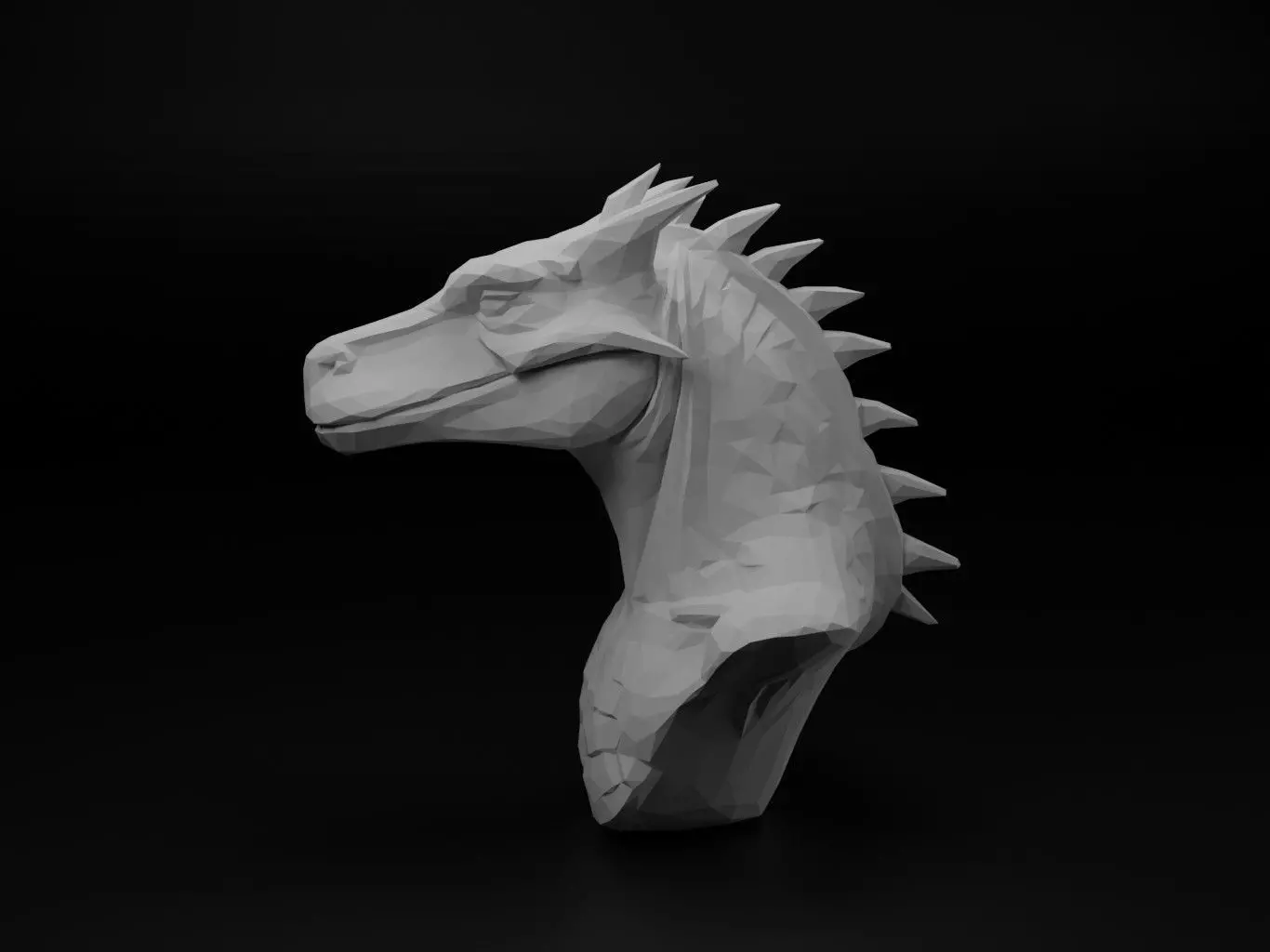Komodo Dragon Animal Low Poly 3D print model_0