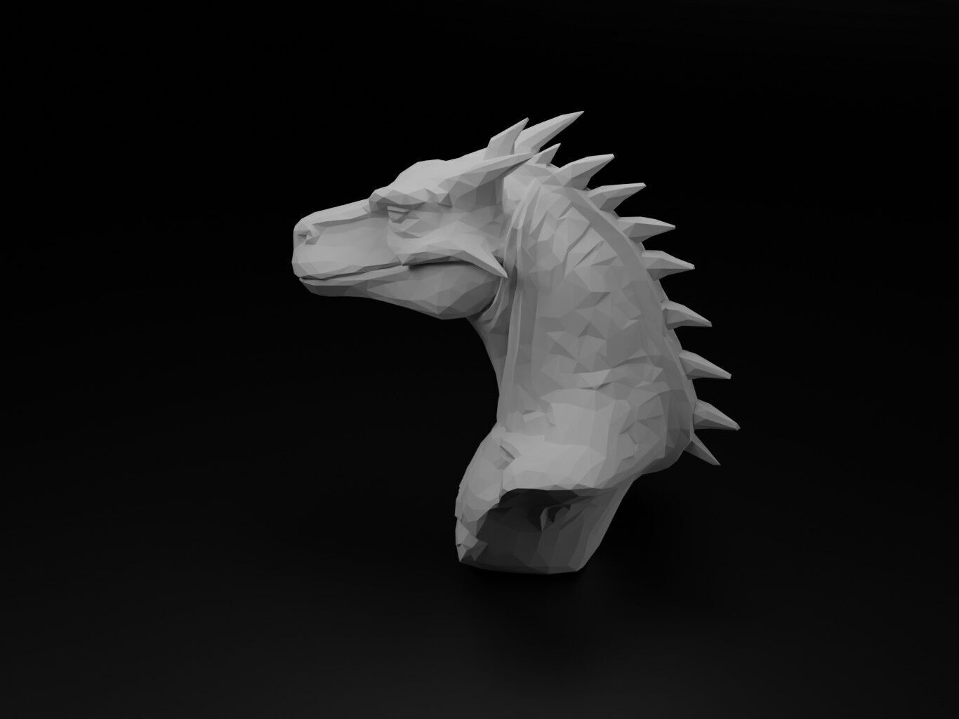 Komodo Dragon Animal Low Poly 3D print model_2