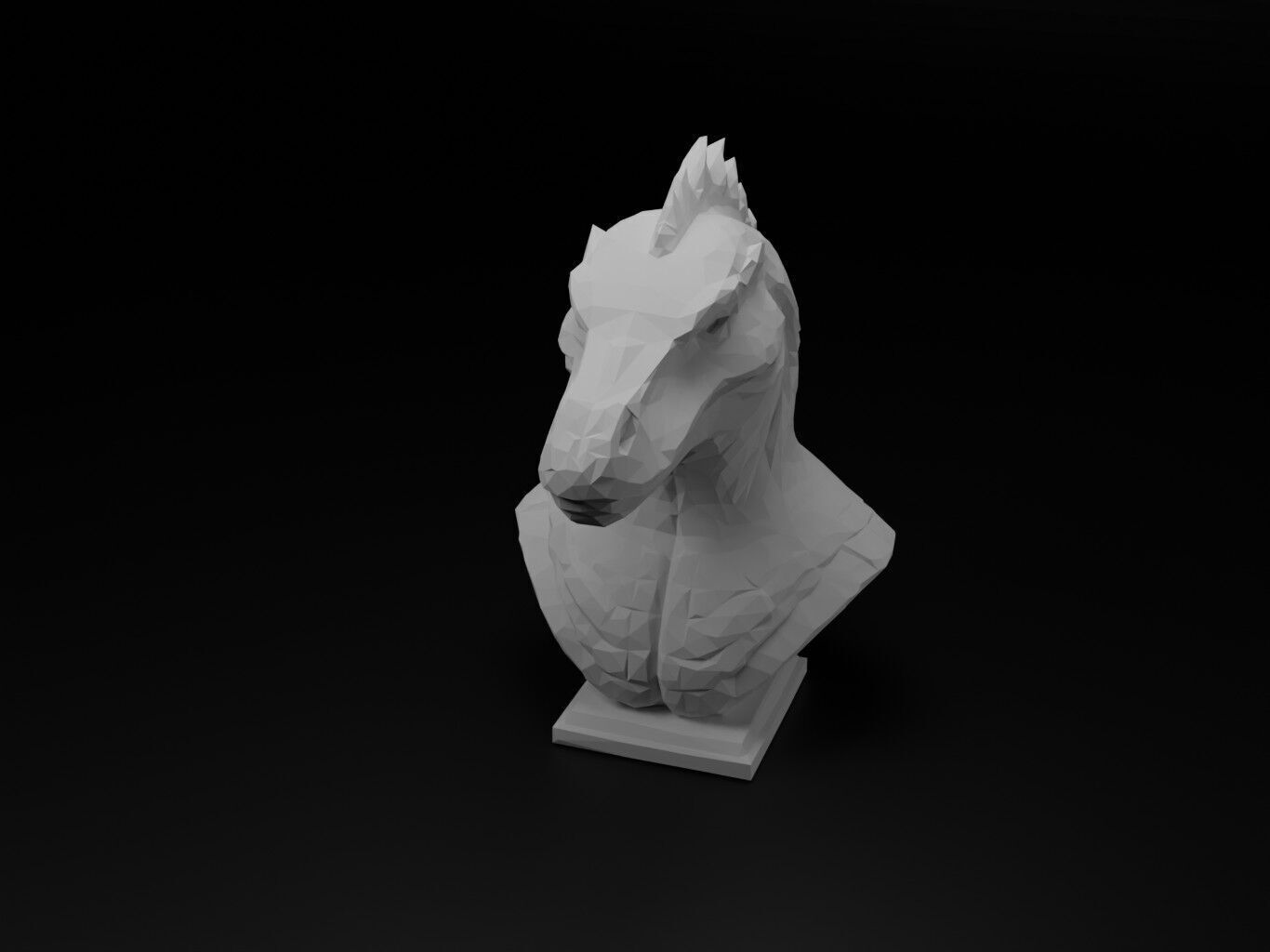Komodo Dragon Animal Low Poly 3D print model_2