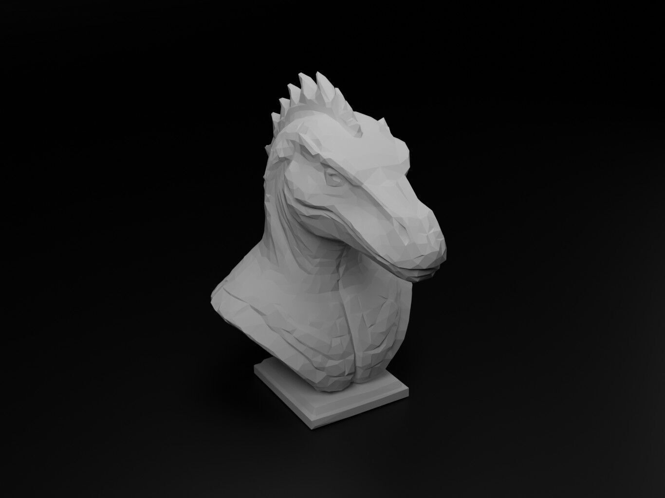 Komodo Dragon Animal Low Poly 3D print model_1