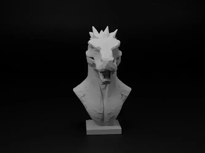 Komodo Dragon Animal Low Poly 3D print model