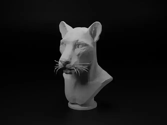 Leopard Animal Low Poly