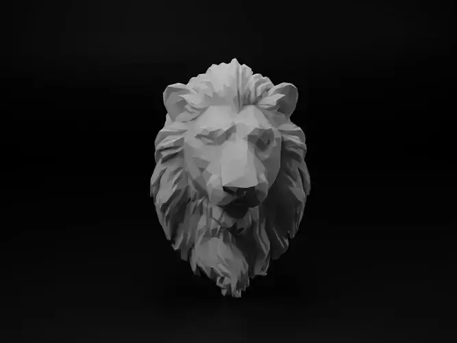 Lion Animal Low Poly