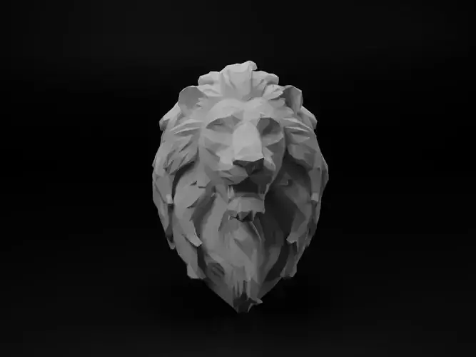 Lion Animal Low Poly