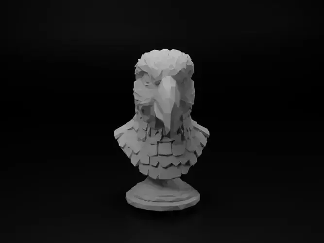 Macaw Animal Low Poly