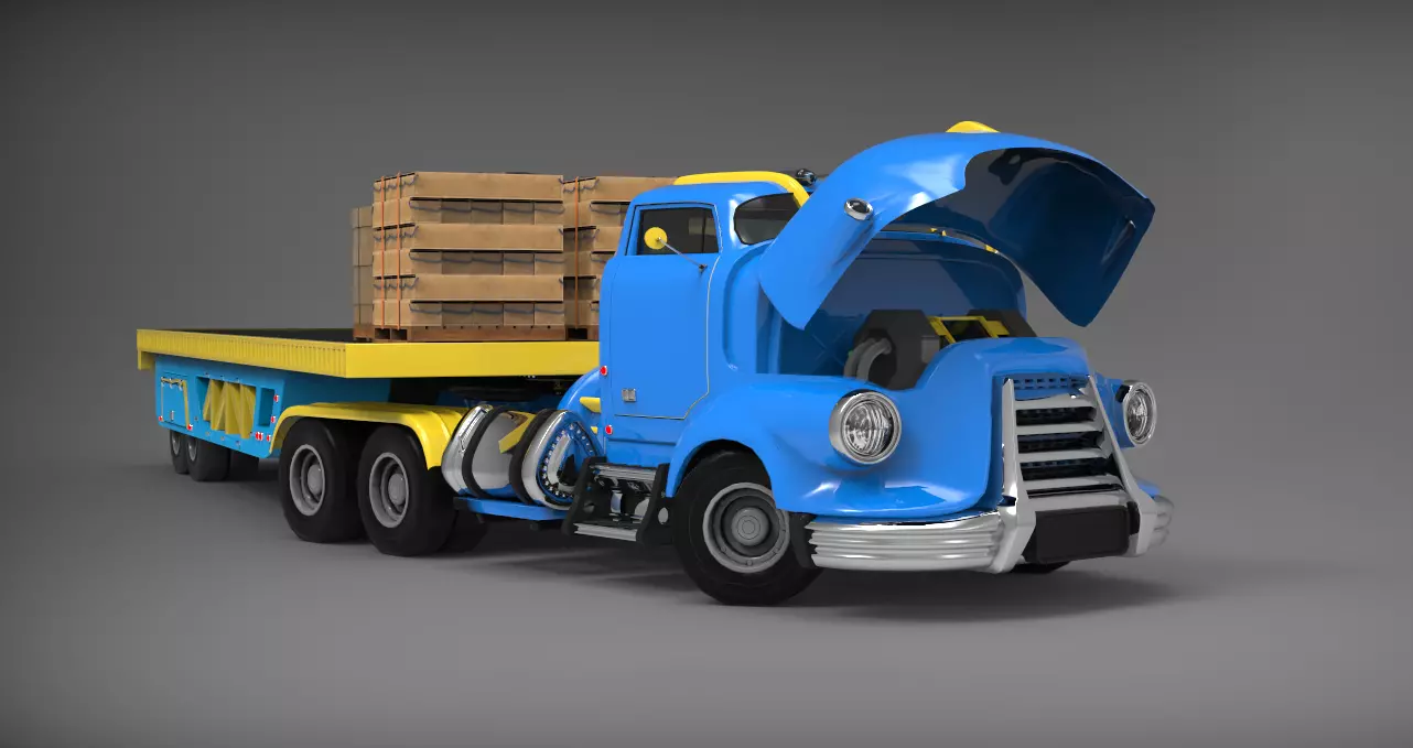 FALL OUT TRUCK 3D model