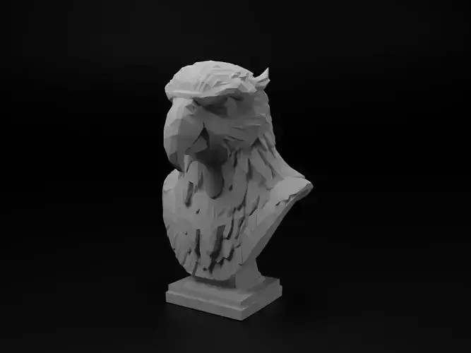 Macaw Animal Low Poly