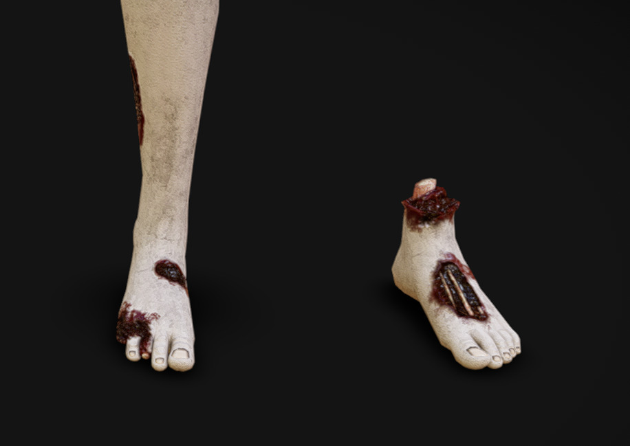 Corpse 04 Low-poly 3D model_6