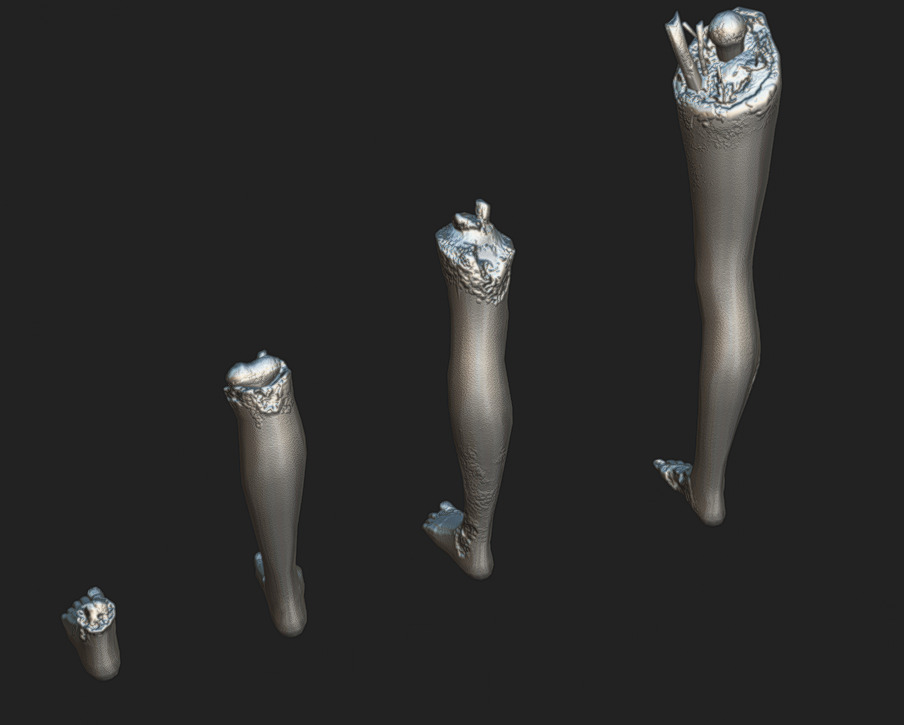 Corpse 04 Low-poly 3D model_8