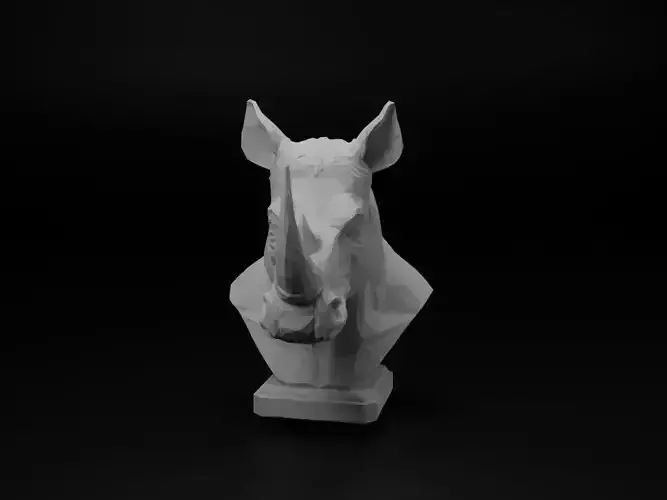 Rhinoceros Animal Low Poly