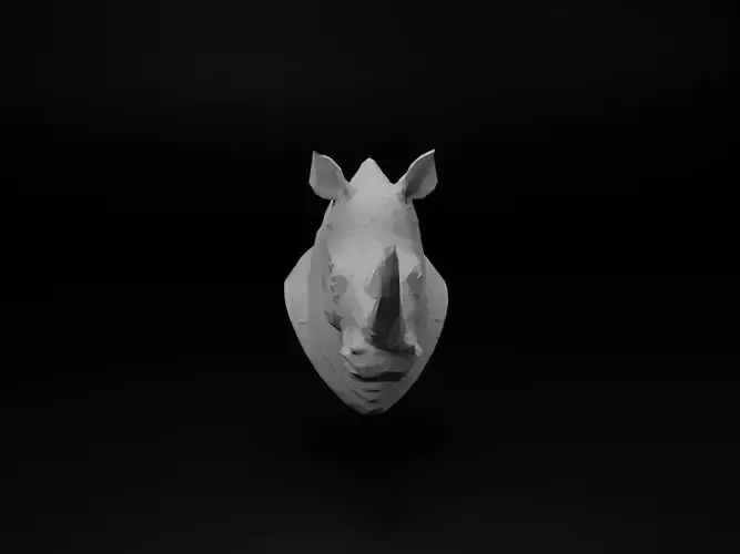 Rhinoceros Animal Low Poly