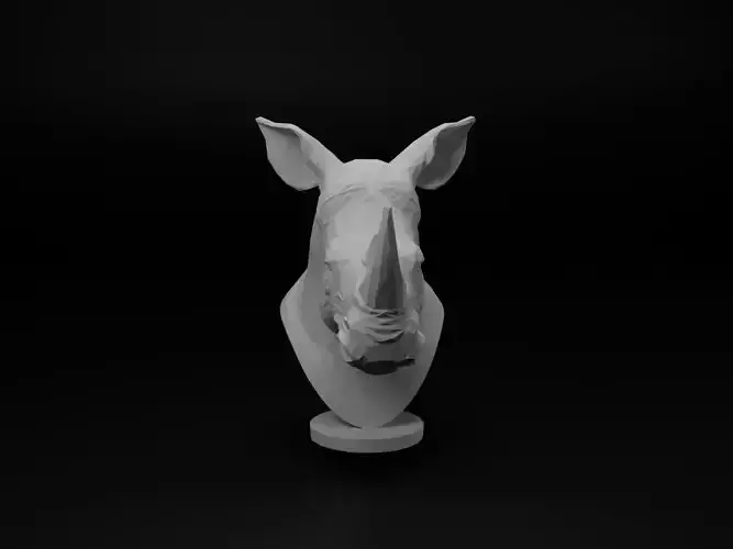Rhinoceros Animal Low Poly