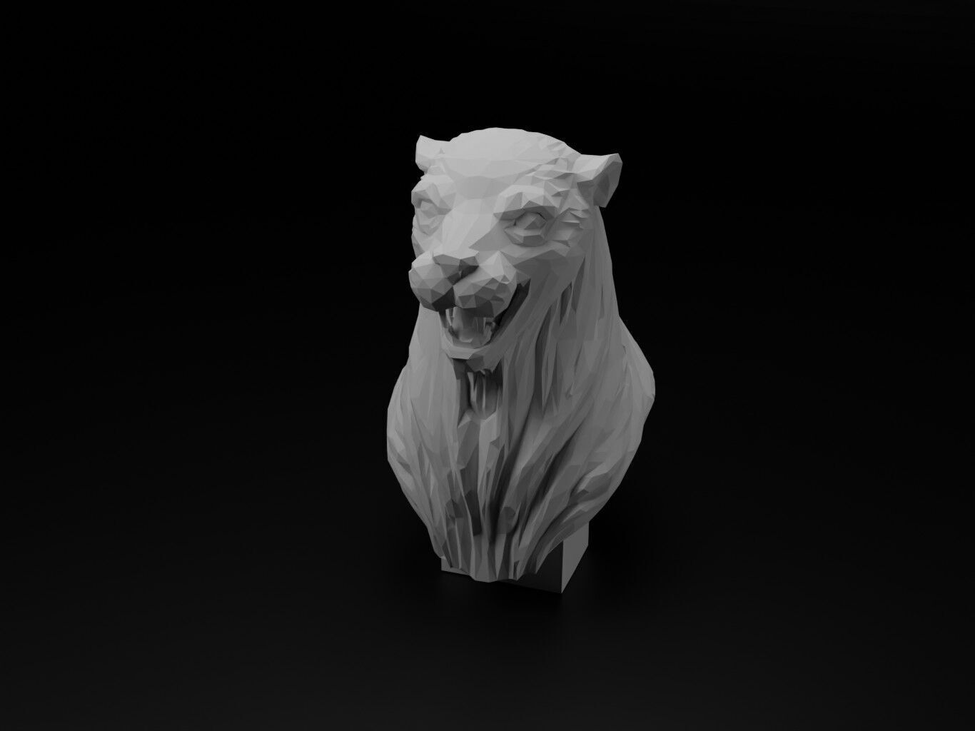 Sea Lion Animal Low Poly 3D print model_2