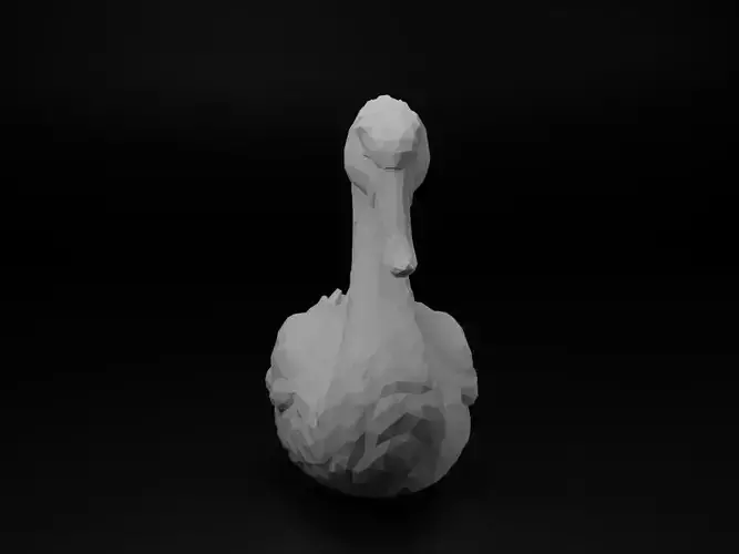 Swan Animal Low Poly