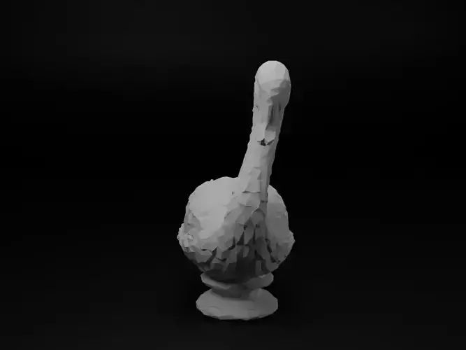 Swan Animal Low Poly