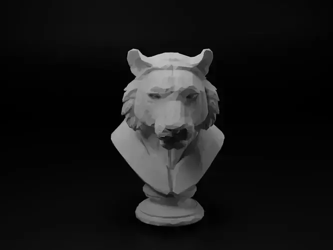 Tiger Animal Low Poly