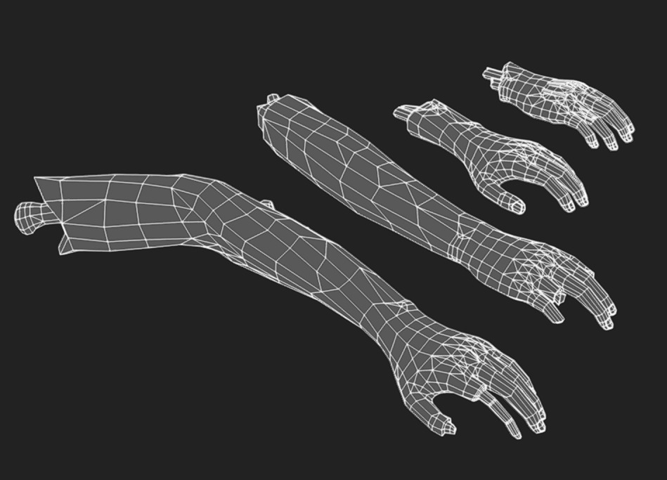 Corpse 05 Low-poly 3D model_9