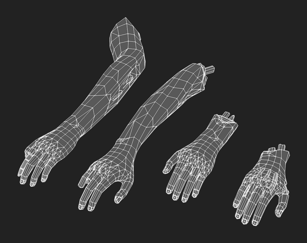 Corpse 05 Low-poly 3D model_8