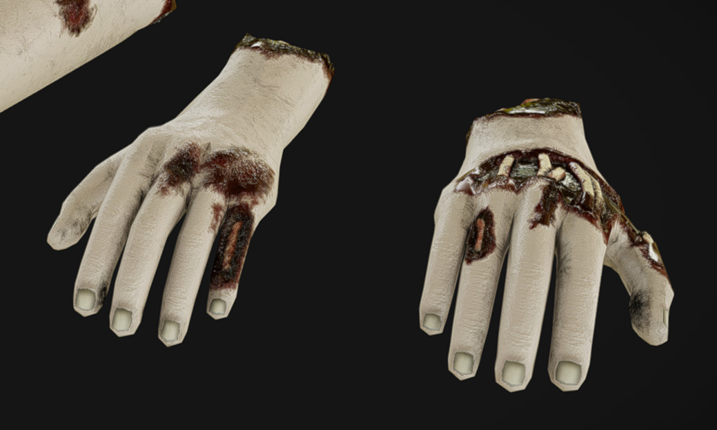 Corpse 05 Low-poly 3D model_2